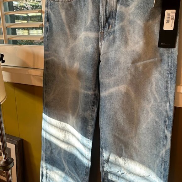 NWT Edwin Pool Wash Wide Leg Denim Jeans Anthropologie - Picture 2 of 9